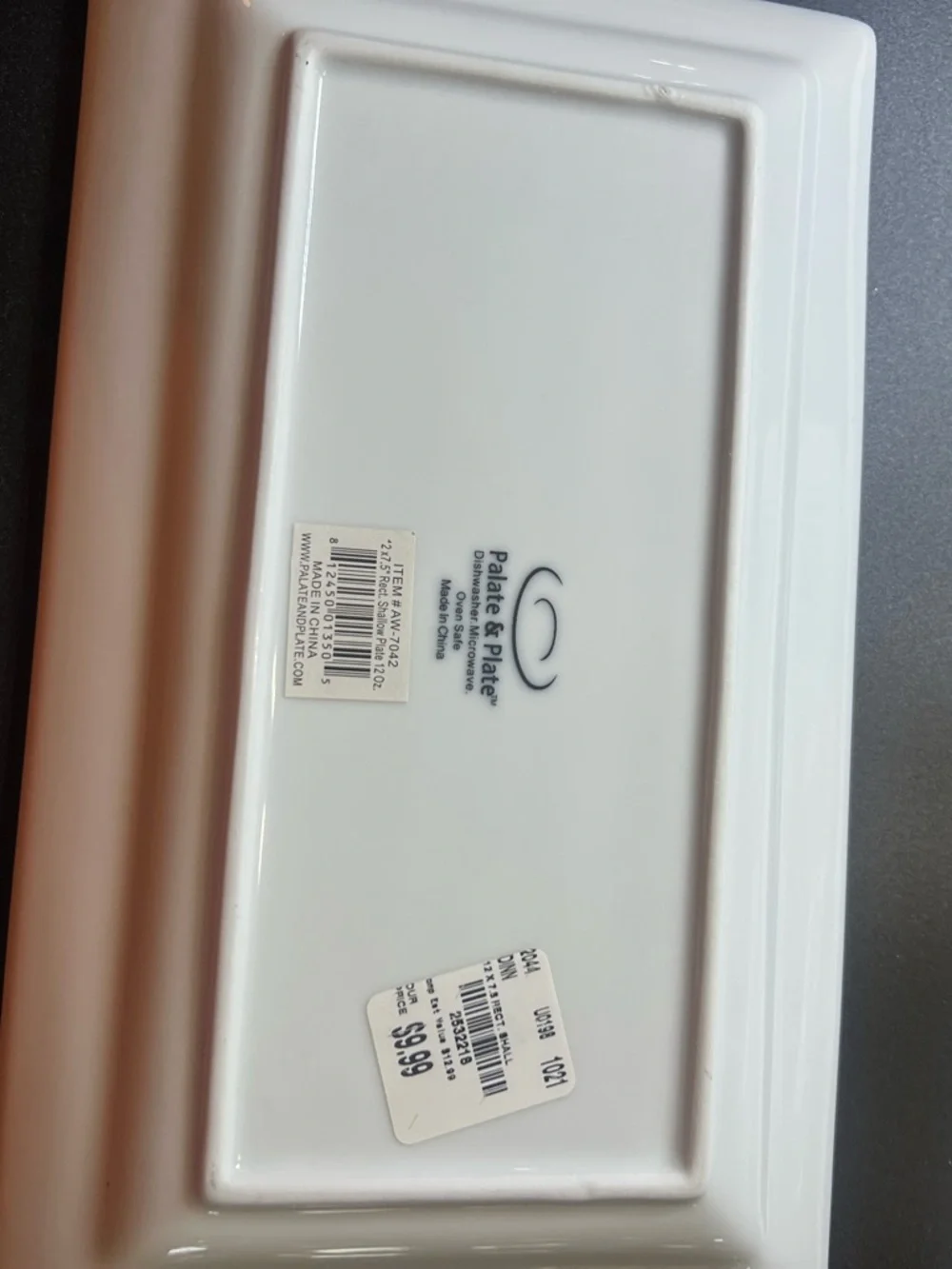 Oven-to-Table Rectangular White Platter - Picture 2 of 4